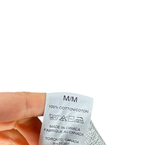 HIRO CLARK The Sweatshirt Terry Cloth Pullover Crewneck Men's Size Medium Gray - Picture 5 of 6